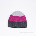 color-block knitted thermal hat